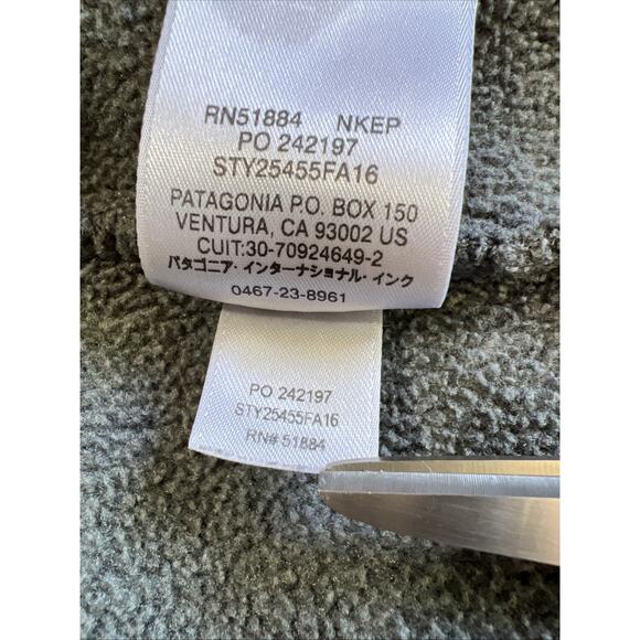 Patagonia Jacket Women's Small Grey Aqua Synchilla Snap-T Pullover Fleece - Picture 8 of 12